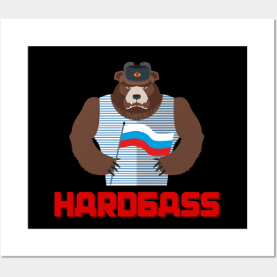 Hardbass Russian Bear Posters and Art